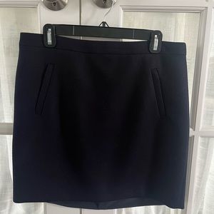 J. Crew Navy Blue Wool mini-skirt